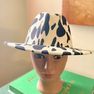 Women’s Animal Print Fedora Hat